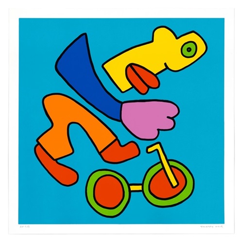 BMX Racing (Blue) by Thierry Noir