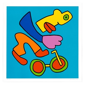 BMX Racing (Blue) by Thierry Noir