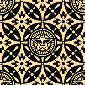 Japanese Pattern 2 (Black) by Shepard Fairey