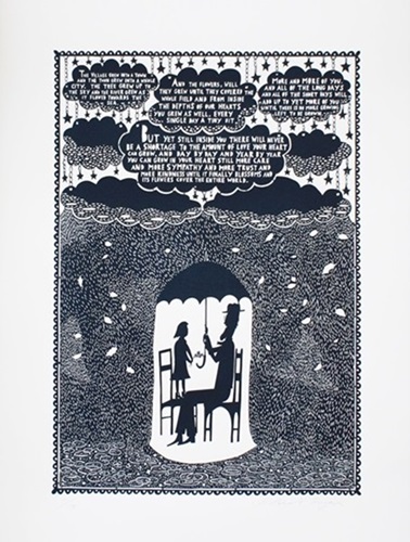 The Village Grew Into A Town  by Rob Ryan