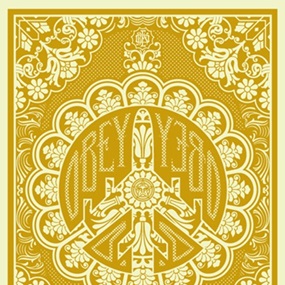 Peace Bomber (Gold) by Shepard Fairey