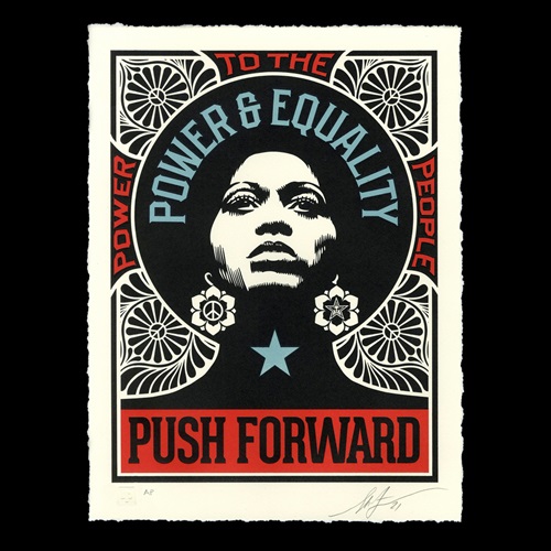 Push Forward (Letterpress Edition) by Shepard Fairey
