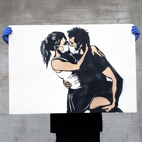 The Lovers (70 x 100cm Original) by Pobel