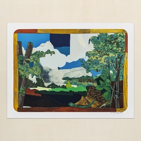 Landscape With Woman Washing Her Feet by Mickalene Thomas