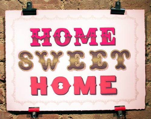 Home Sweet Home (1) by Ben Eine