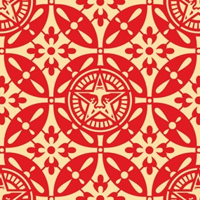 Japanese Pattern 2 (Red) by Shepard Fairey
