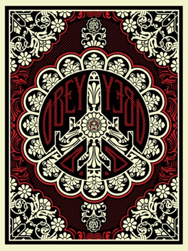 Peace Bomber (Red / Black) by Shepard Fairey