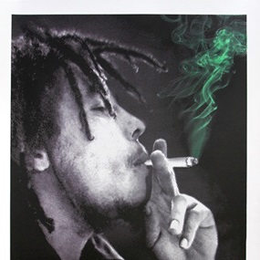 Happy Birthday Bob Marley - Jamming (Green) by Mr Brainwash