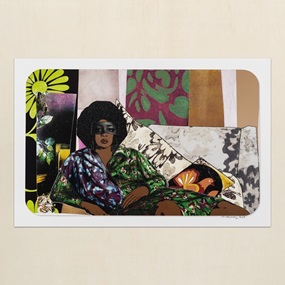 Afro Goddess Looking Forward (Timed Edition) by Mickalene Thomas