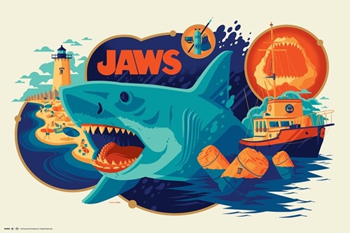 Jaws  by Tom Whalen