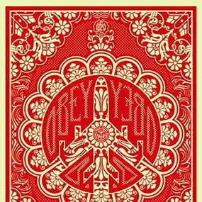 Peace Bomber (Red) by Shepard Fairey