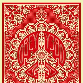 Peace Bomber (Red) by Shepard Fairey