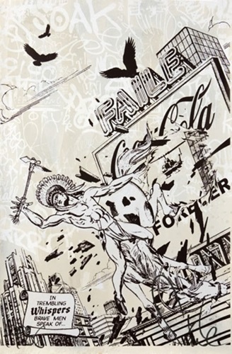 In Trembling Whispers (On Brown) by Faile