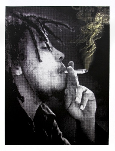Happy Birthday Bob Marley - Jamming (Yellow) by Mr Brainwash