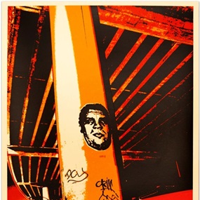 Tracks Poster by Shepard Fairey