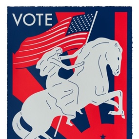 Vote, Keep Hope & Freedom Alive! (Red, White & Blue) by Cleon Peterson