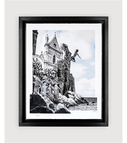 Le Cronache di Napoli, Il Tuffo, Collage, 2025  by JR