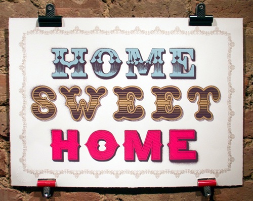 Home Sweet Home (3) by Ben Eine