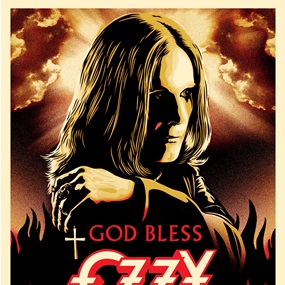 God Bless Ozzy Osbourne by Shepard Fairey