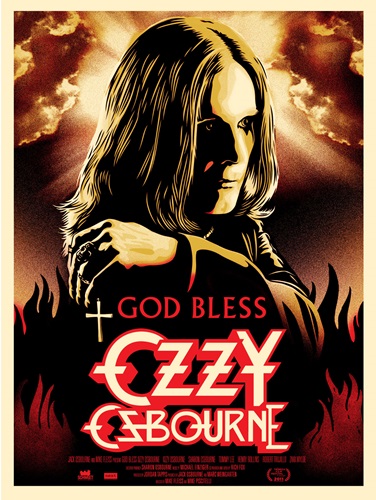 God Bless Ozzy Osbourne  by Shepard Fairey