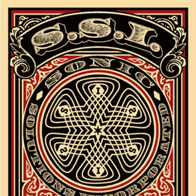 SSI / Mea Culpa (Red / Black) by Shepard Fairey