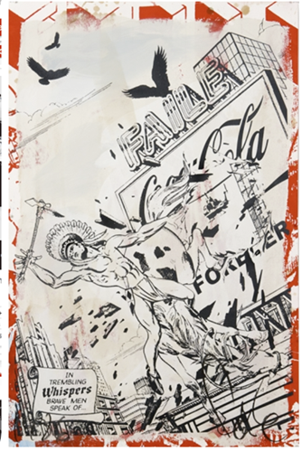 In Trembling Whispers (On Red) by Faile