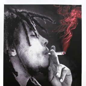 Happy Birthday Bob Marley - Jamming (Red) by Mr Brainwash