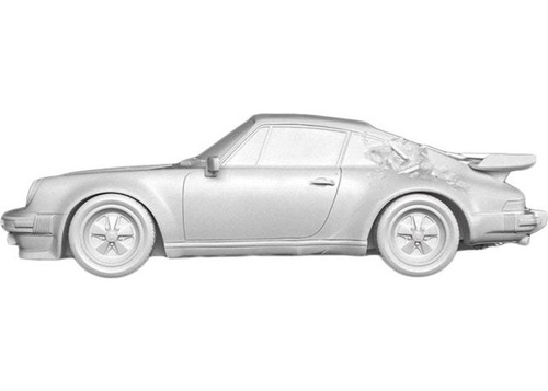 Eroded 911 Turbo (White) by Daniel Arsham