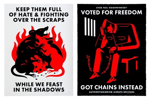 Full Of Hate & Hoodwinked  by Cleon Peterson