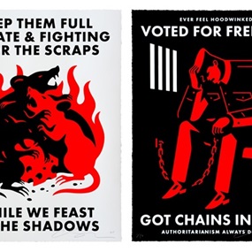 Full Of Hate & Hoodwinked by Cleon Peterson