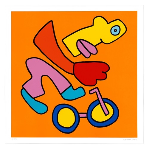 BMX Racing (Orange) by Thierry Noir