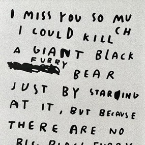 Black Furry Bear by Wasted Rita