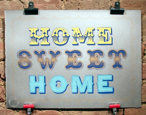 Home Sweet Home (4) by Ben Eine