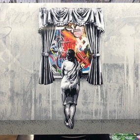 Figure At The Window (Reverse Acrylic) by Martin Whatson