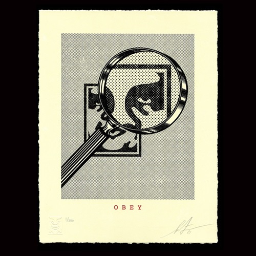 Obey Magnifying Glass (Cream) by Shepard Fairey