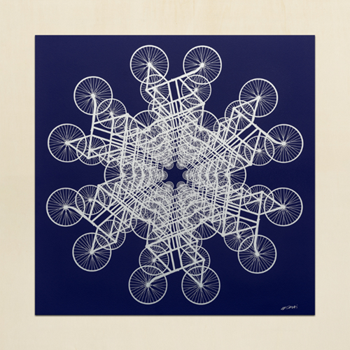 Forever Bicycle (Blue & Silver) by Ai Weiwei