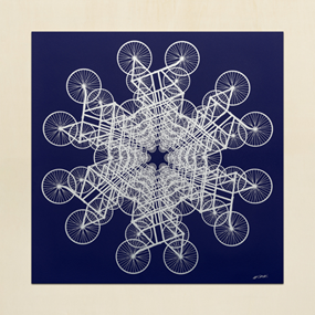 Forever Bicycle (Blue & Silver) by Ai Weiwei