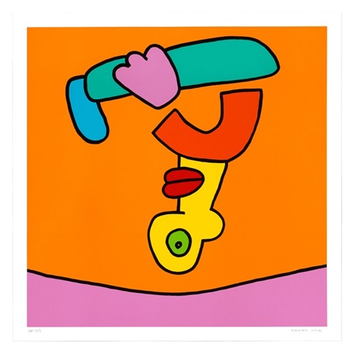Trampoline (Orange) by Thierry Noir