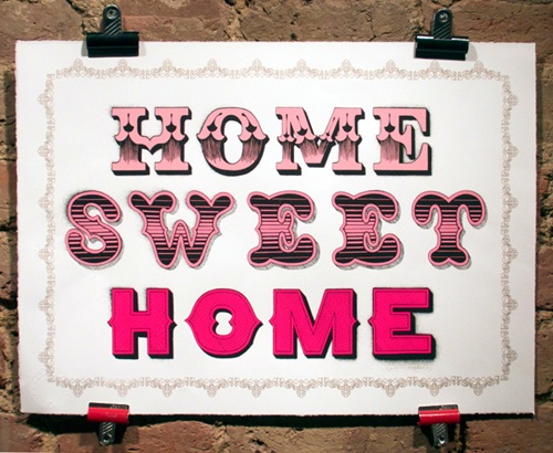 Home Sweet Home (5) by Ben Eine