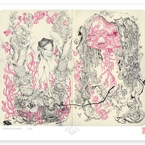 Year Of The Rabbit by James Jean Editioned artwork | Art Collectorz