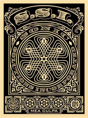 SSI / Mea Culpa (Black) by Shepard Fairey