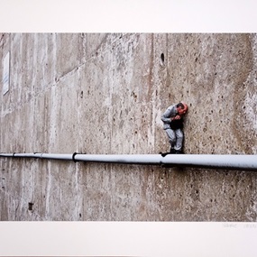 On The Edge by Isaac Cordal