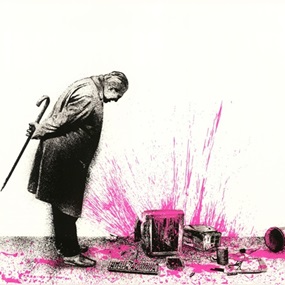 Glitch (Pink) by Mr Brainwash
