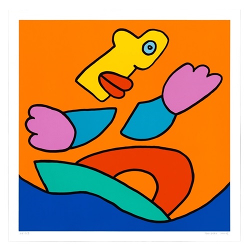Surfing (Orange) by Thierry Noir