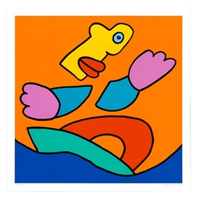 Surfing (Orange) by Thierry Noir