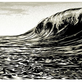Dark Wave (White) by Shepard Fairey