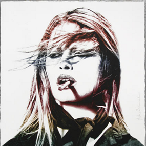 Brigitte Bardot (Red Lips) by Mr Brainwash