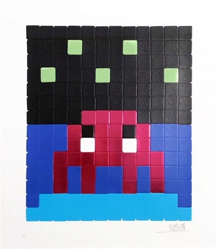 Space One (Magenta Foil) by Space Invader