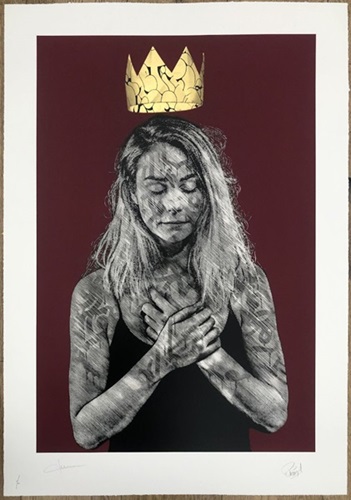 Everything Connected (Burgundy Gold Leaf) by Snik | Nuno Viegas