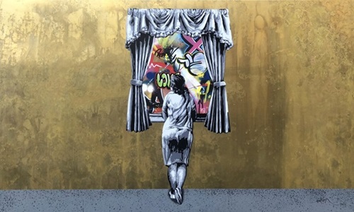 Figure At The Window (Reverse Brass) by Martin Whatson
